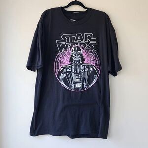 Star Wars Darth Vader Short Sleeve T-Shirt | Men's 2XB/XXL | NEW, Black, Purple